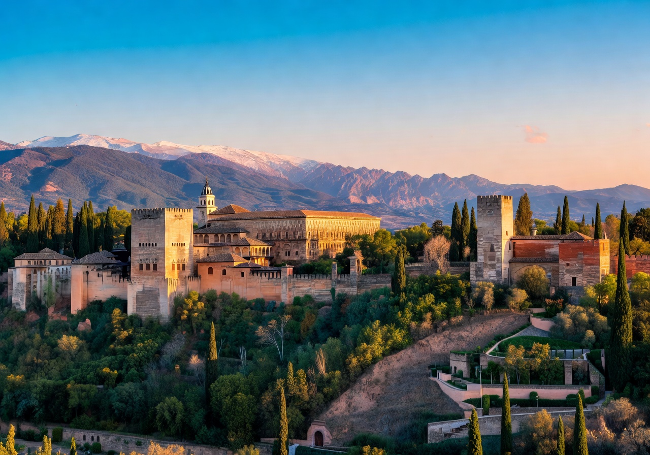 Alhambra view in Granada